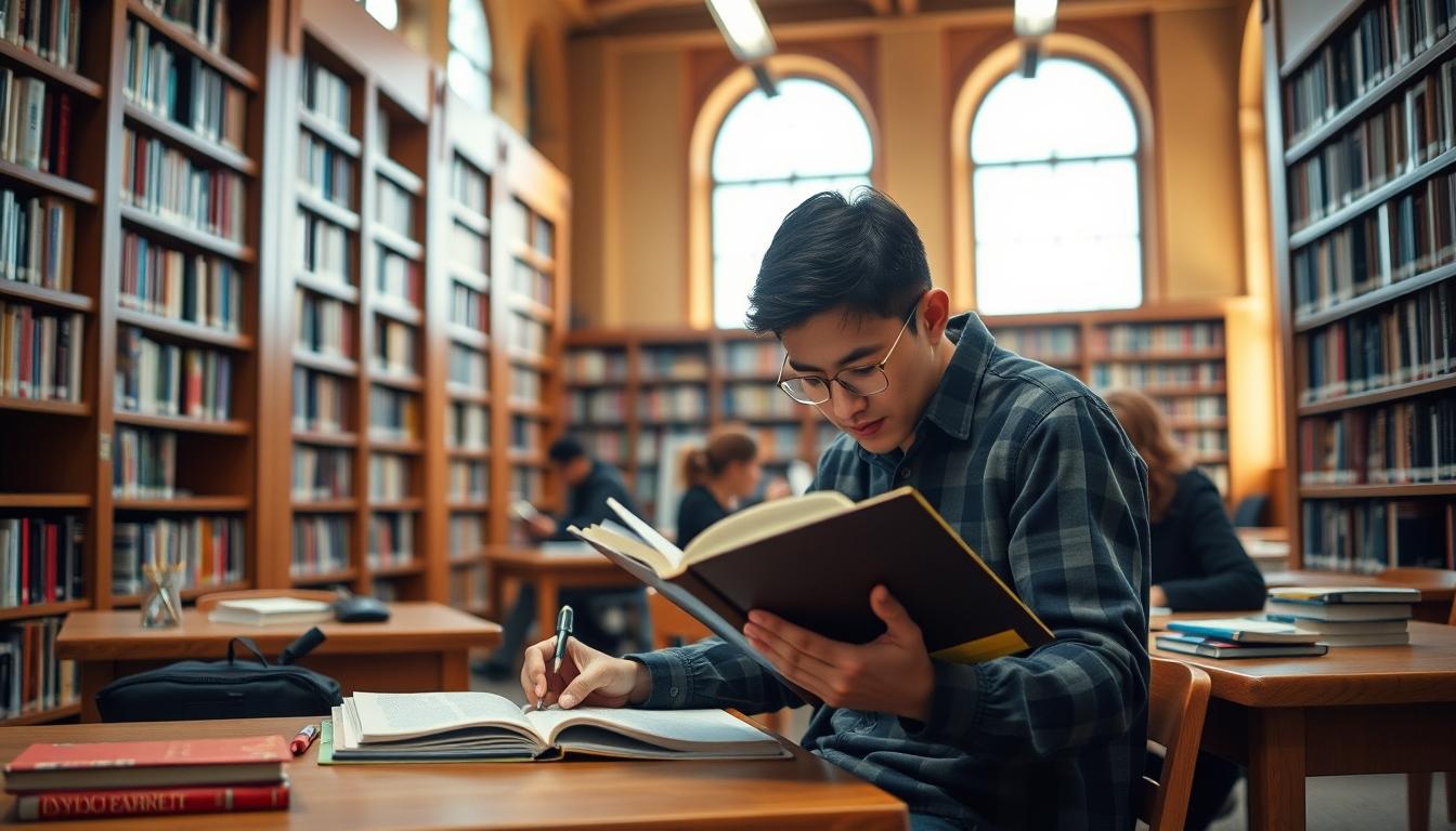 Structured study materials and learning resources on a desk