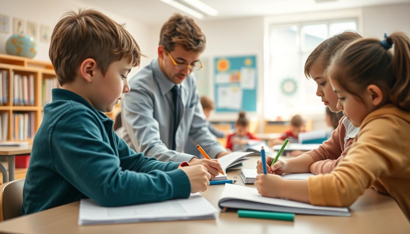 Students collaborating in study space
